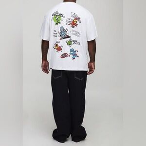 Avenger White Graphic Men's Jersey